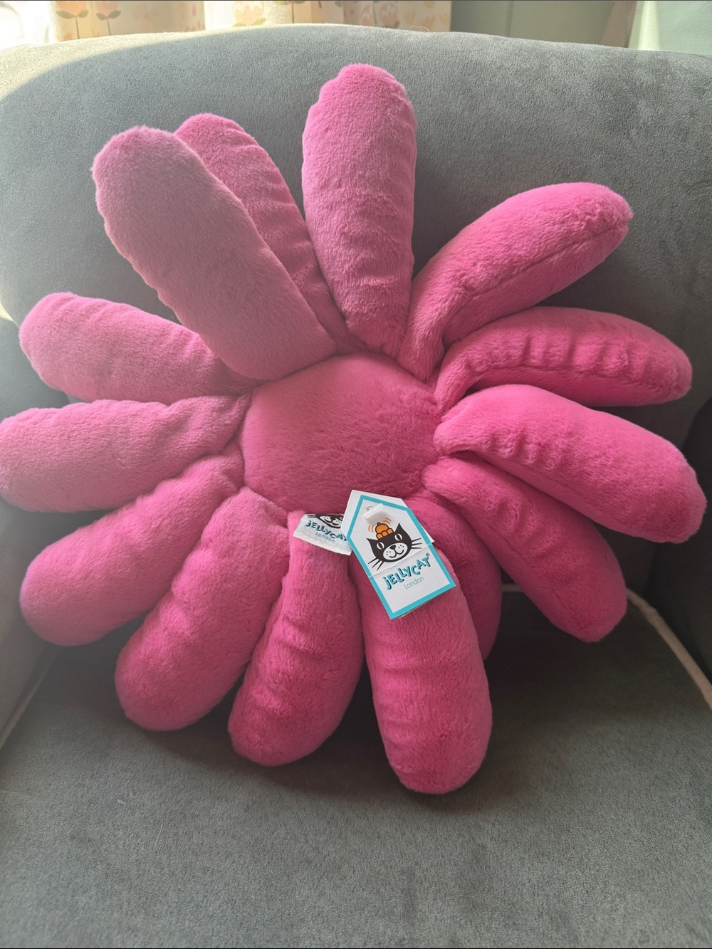 Jellycat Pink Daisy Plush Flower - Picture 3 of 5